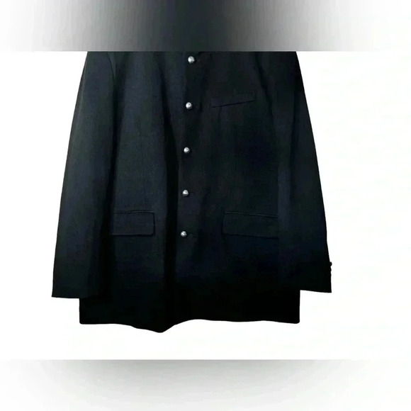 KARL LAGERFELD BLACK OFFICER’S COAT SIZE XXL - Picture 5 of 15